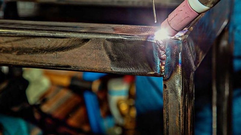 Discolored Stainless Steel Weld