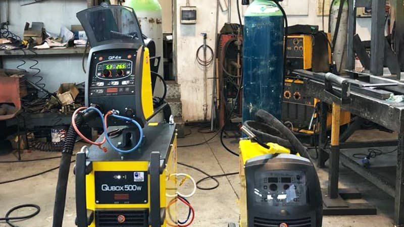 MIG Welding in a Workshop